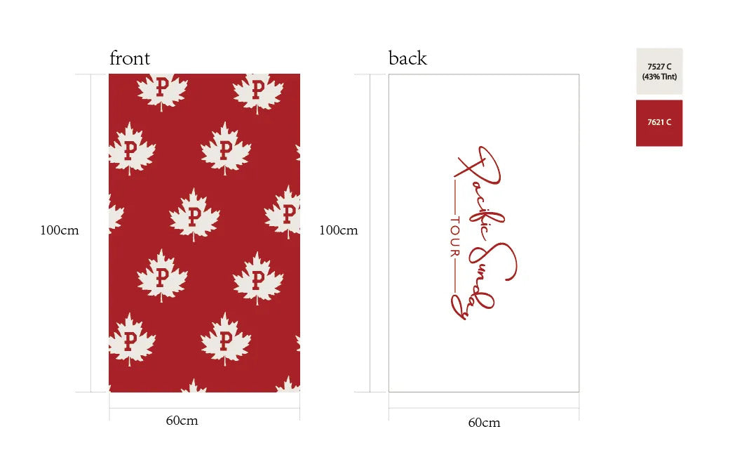 Team Canada large waffle towel