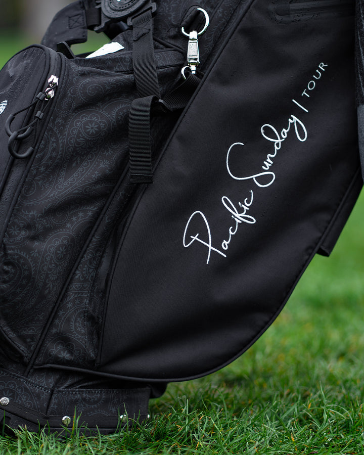 Pacific Sunday Competition Classic Black Golf Bag. 100% waterproof and premium quality golf bag.