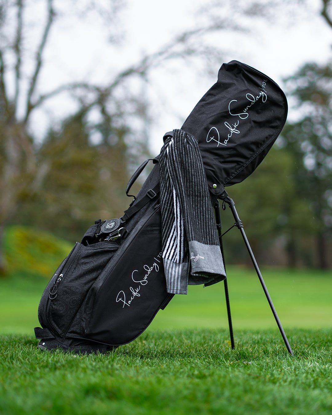 Pacific Sunday Competition Classic Black Golf Bag. 100% waterproof and premium quality golf bag.