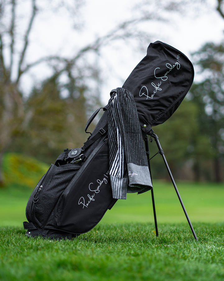Pacific Sunday Competition Classic Black Golf Bag. 100% waterproof and premium quality golf bag.