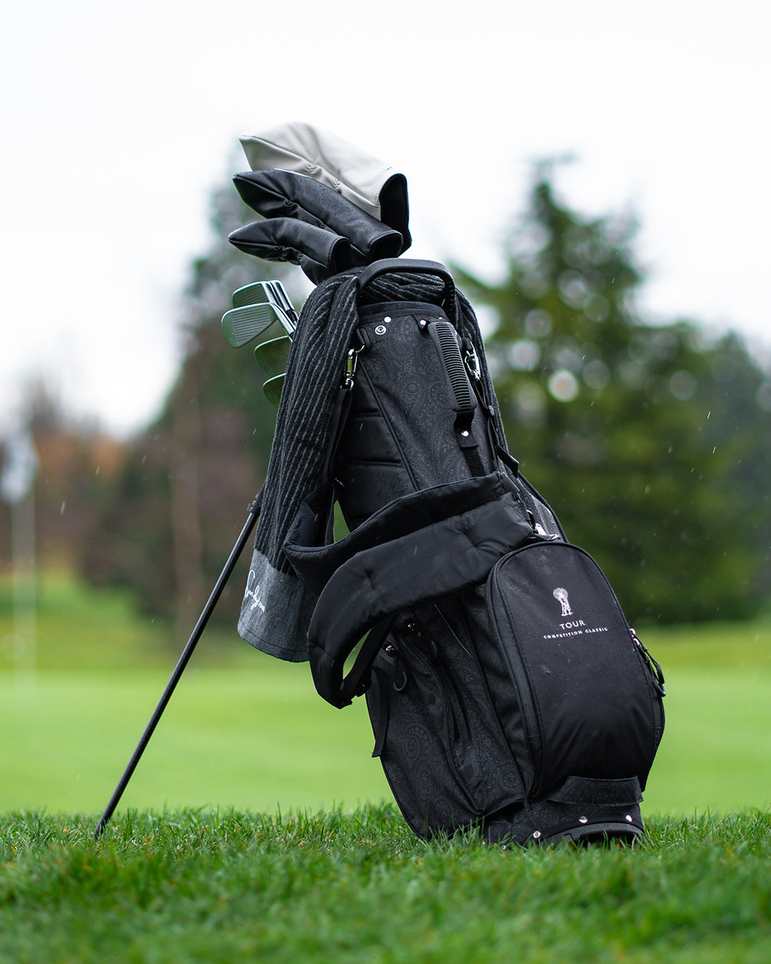 Pacific Sunday Competition Classic Black Golf Bag. 100% waterproof and premium quality golf bag.