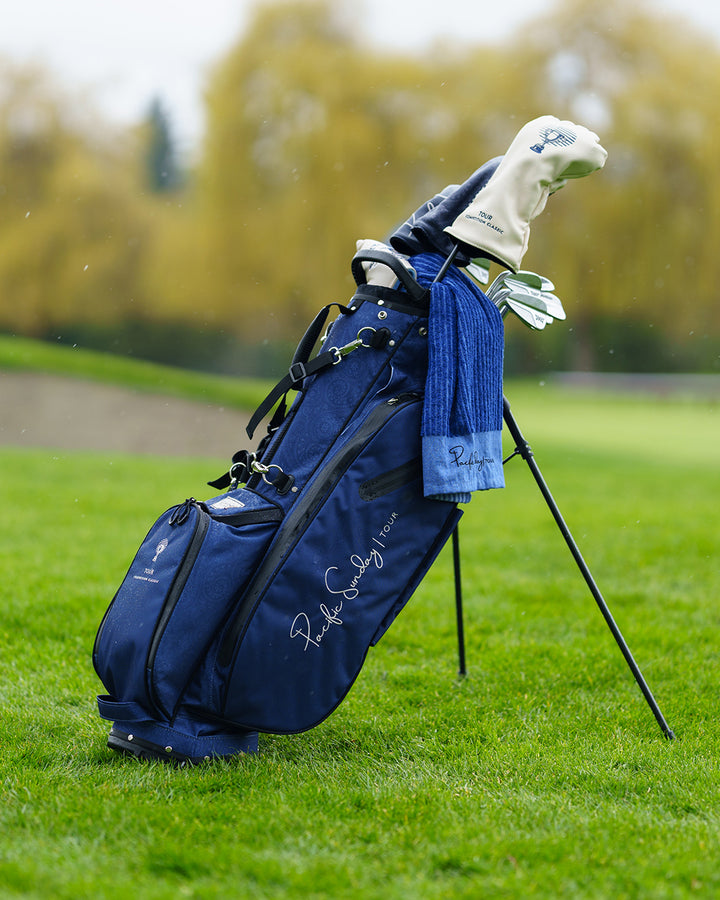 Pacific Sunday Tour Competition Classic Navy Waterproof Golf Bag