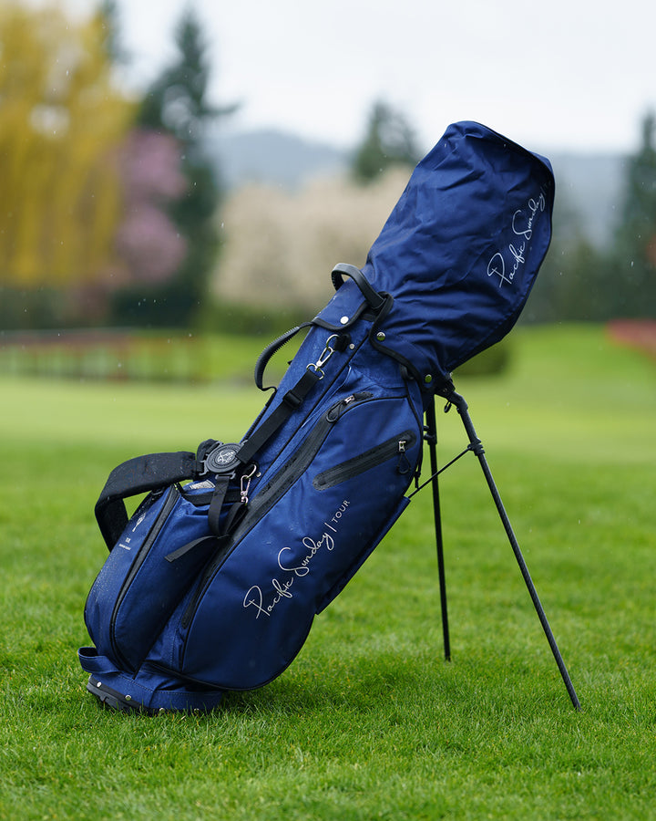 Pacific Sunday Tour Competition Classic Navy Waterproof Golf Bag