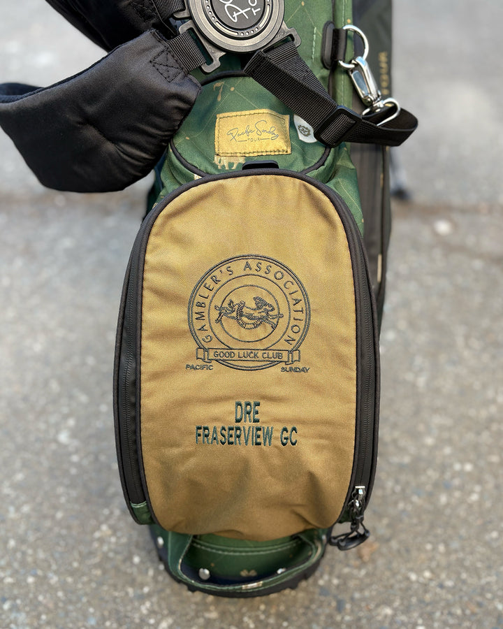Pacific Sunday Gambler Golf Bag. 100% waterproof and premium quality golf bag with custom name embroidery.
