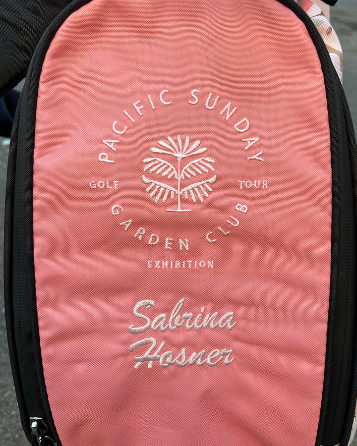 Pacific Sunday Garden Club Golf Bag. 100% waterproof and premium quality golf bag with custom name embroidery.