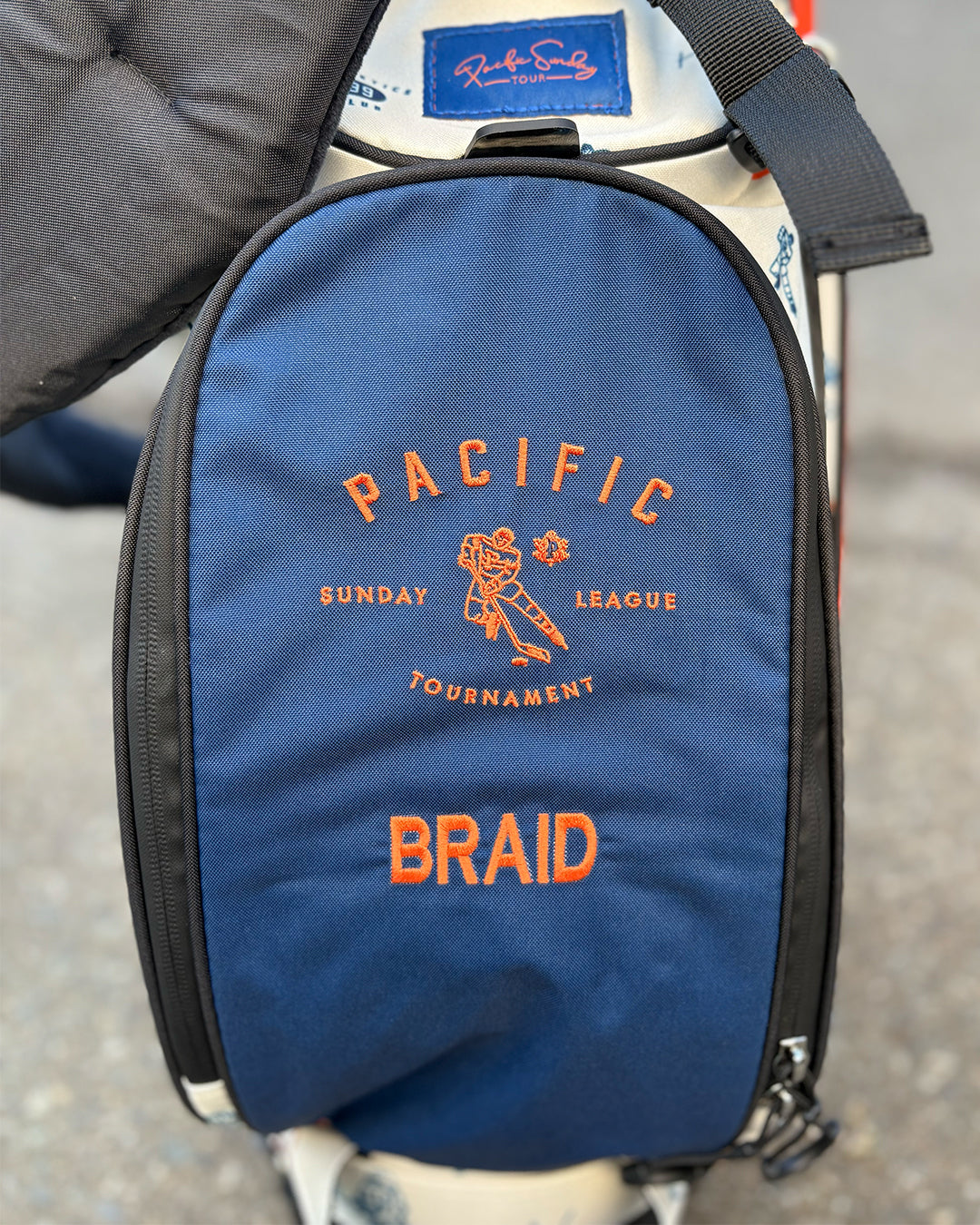 Pacific Sunday Hockey Night Golf Bag. 100% waterproof and premium quality golf bag with custom name embroidery.