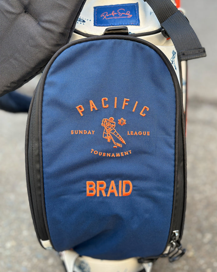 Pacific Sunday Hockey Night Golf Bag. 100% waterproof and premium quality golf bag with custom name embroidery.