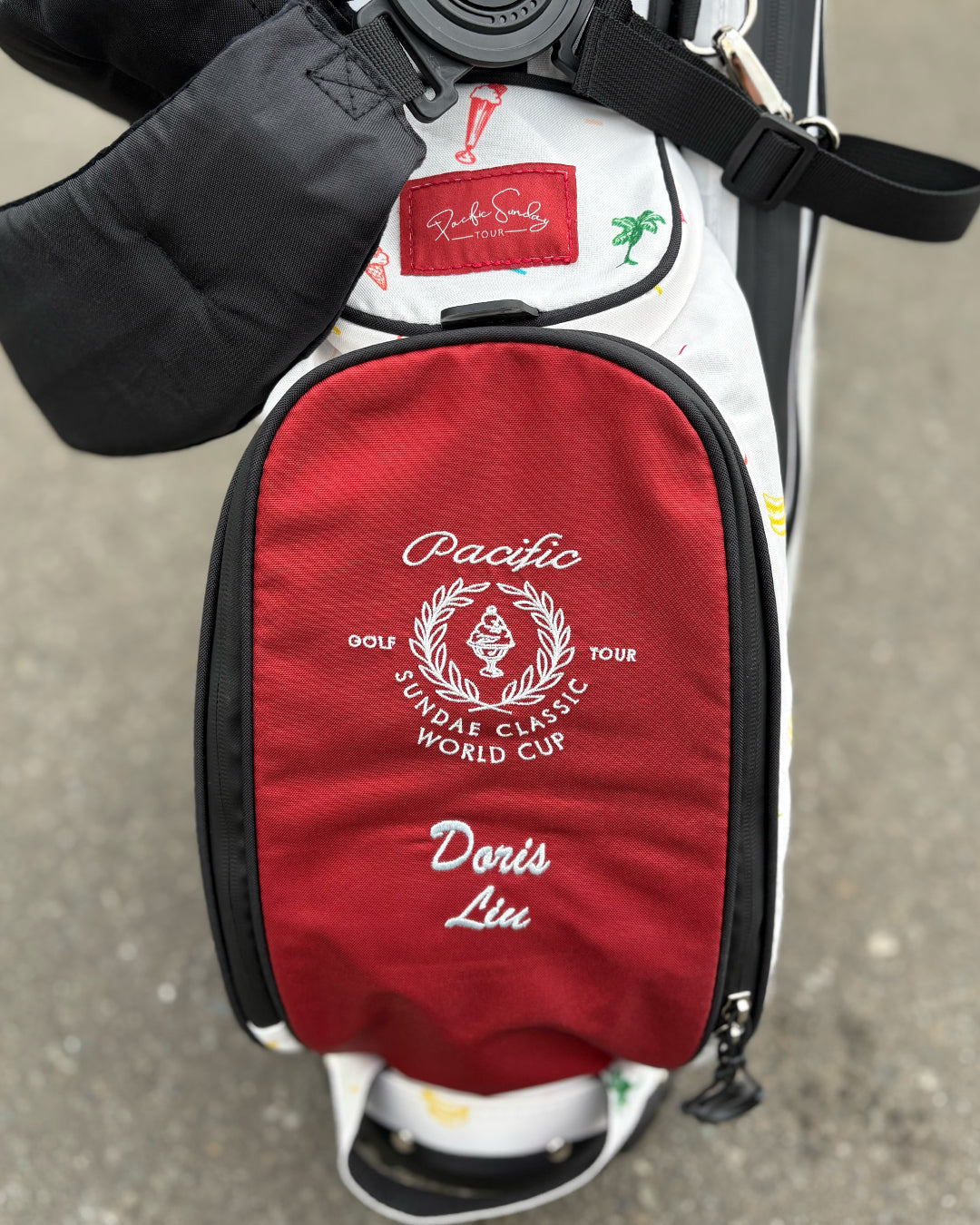 Pacific Sunday Sundae World Cup Golf Bag. 100% waterproof and premium quality golf bag with custom name embroidery.