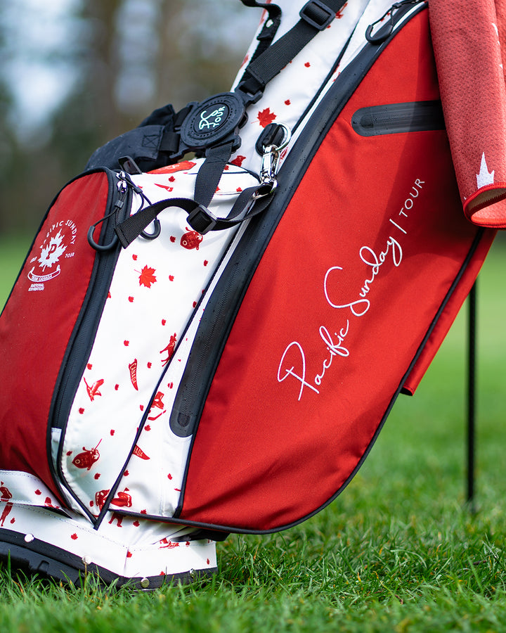 Pacific Sunday Team Canada Golf Bag. 100% waterproof and premium quality golf bag.
