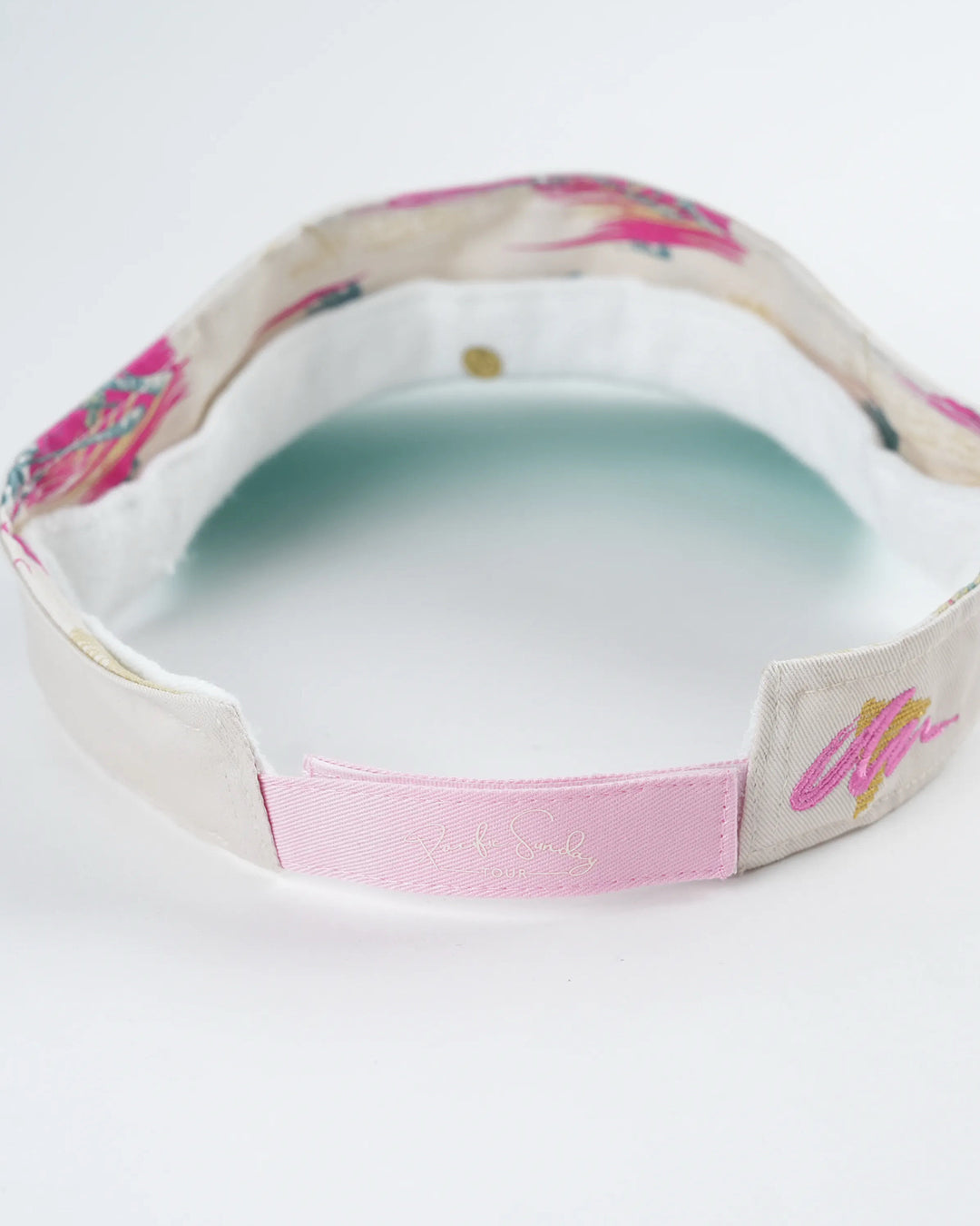Pacific Sunday Tour Beachcomber Teal &amp; Pink Golf Visor