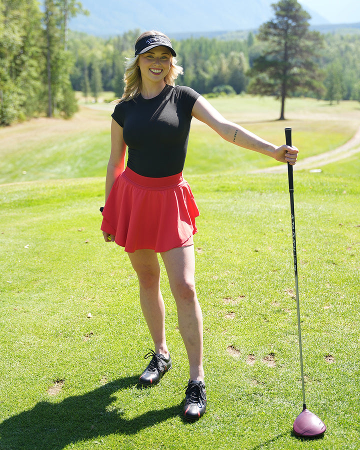 Pacific Sunday Tour Black Golf Visor