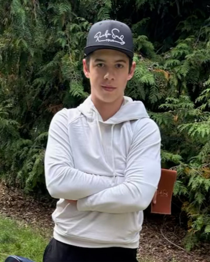 Pacific Sunday Tour Black Waterproof Rope Golf Hat