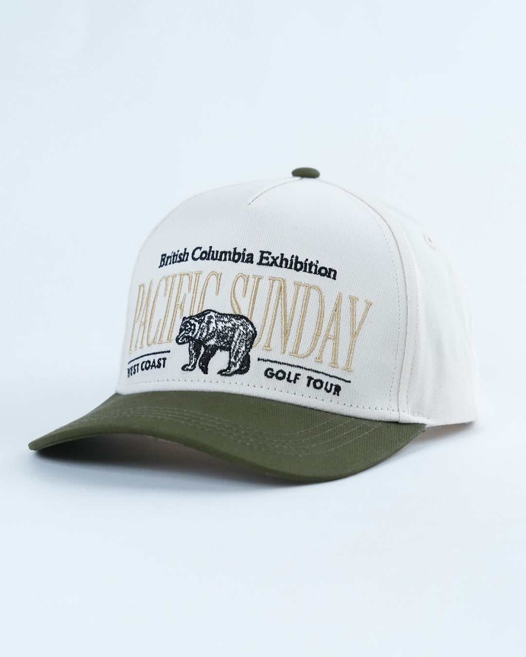Pacific Sunday Tour British Columbia Exhibition Olive Green Golf Hat