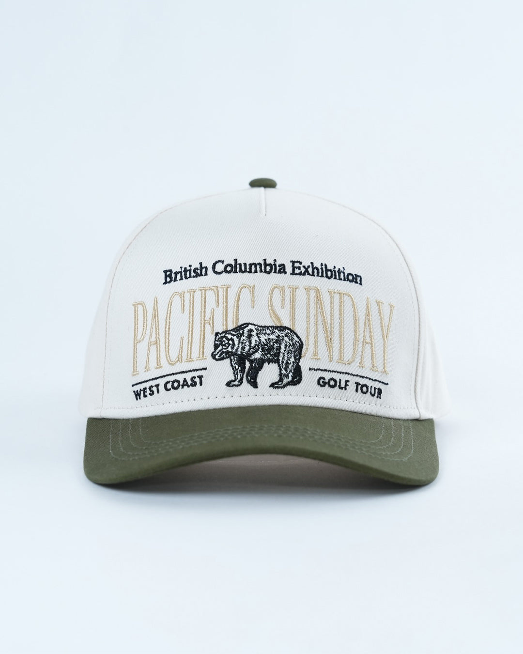 Pacific Sunday Tour British Columbia Exhibition Olive Green Golf Hat