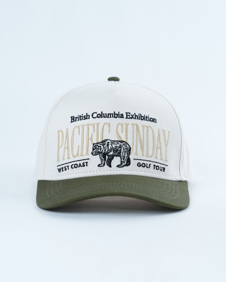 Pacific Sunday Tour British Columbia Exhibition Olive Green Golf Hat