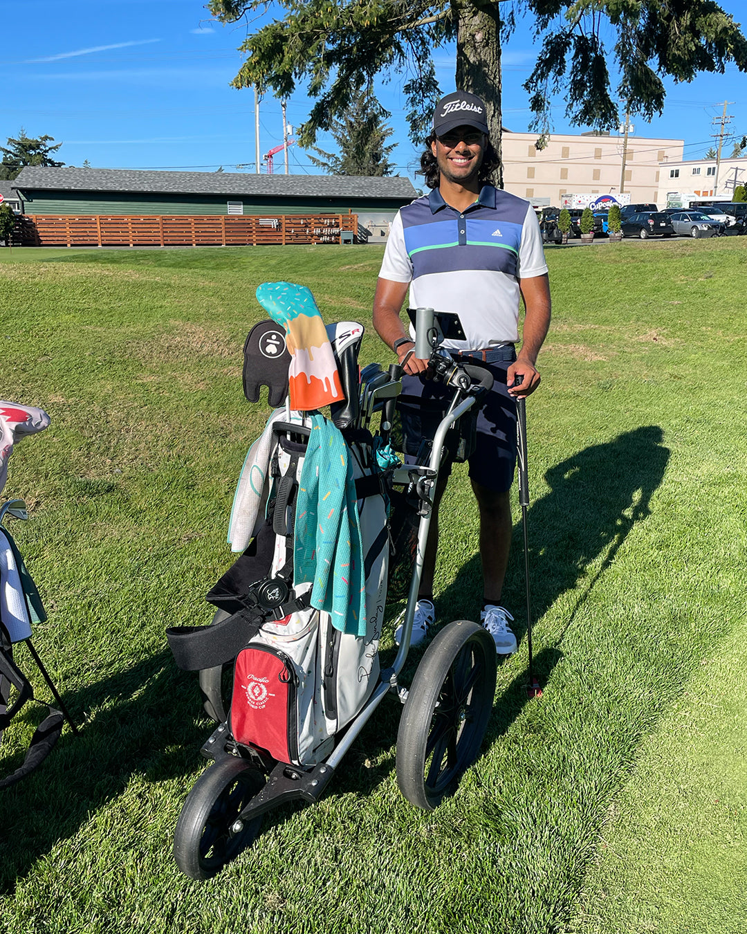 Pacific Sunday Tour Sprinkles Large Luxury Golf Towel