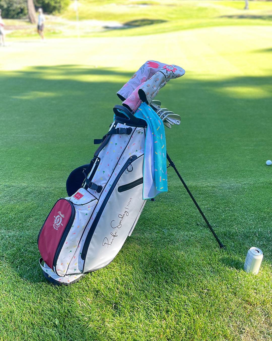 Pacific Sunday Tour Sprinkles Large Waffle Golf Towel