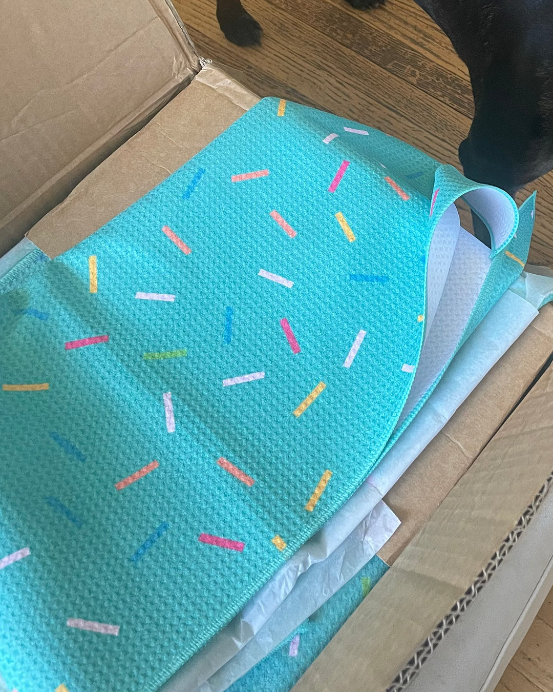 Pacific Sunday Tour Sprinkles Large Waffle Golf Towel
