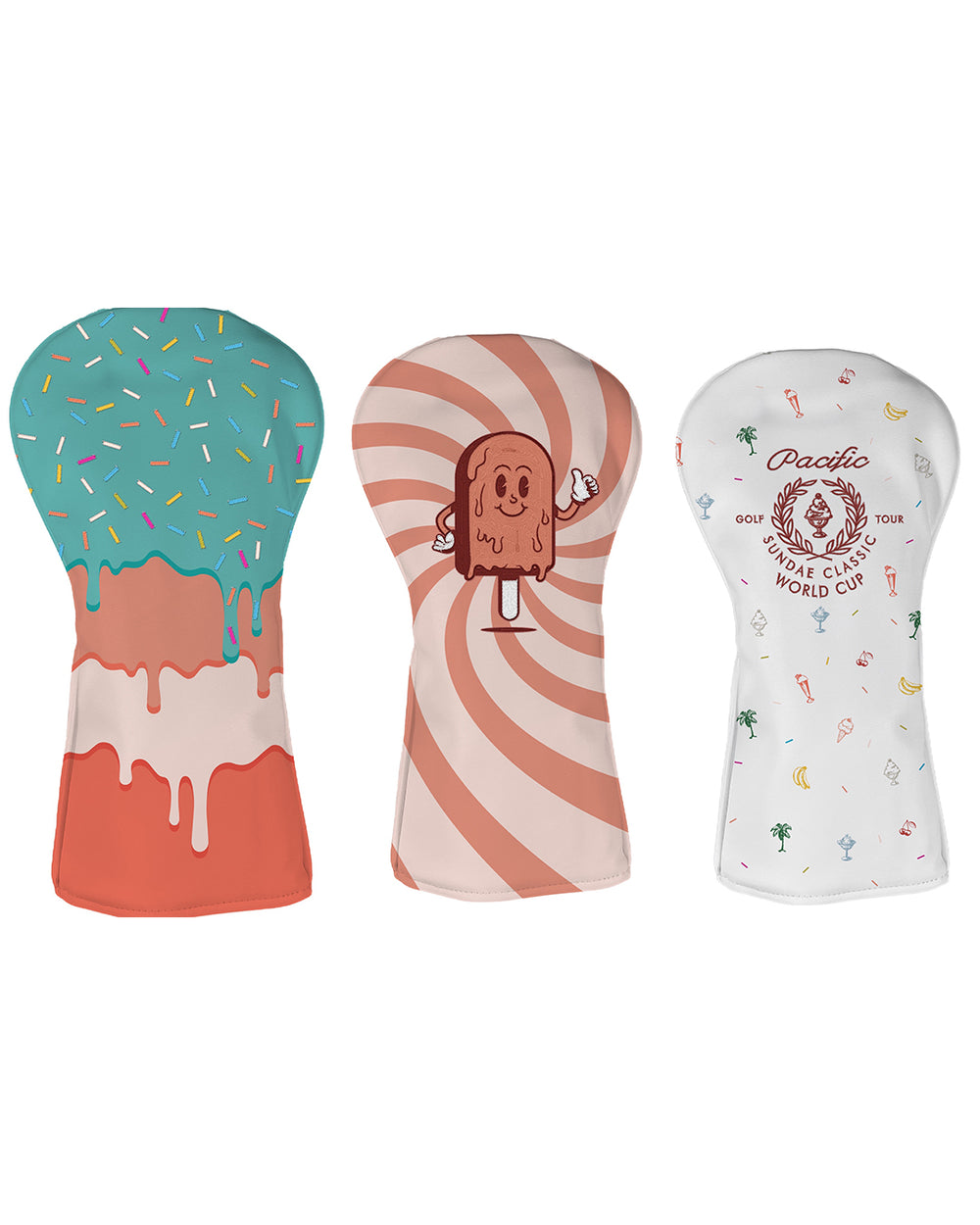 Pacific Sunday Tour Sundae World Cup Premium Golf Headcovers