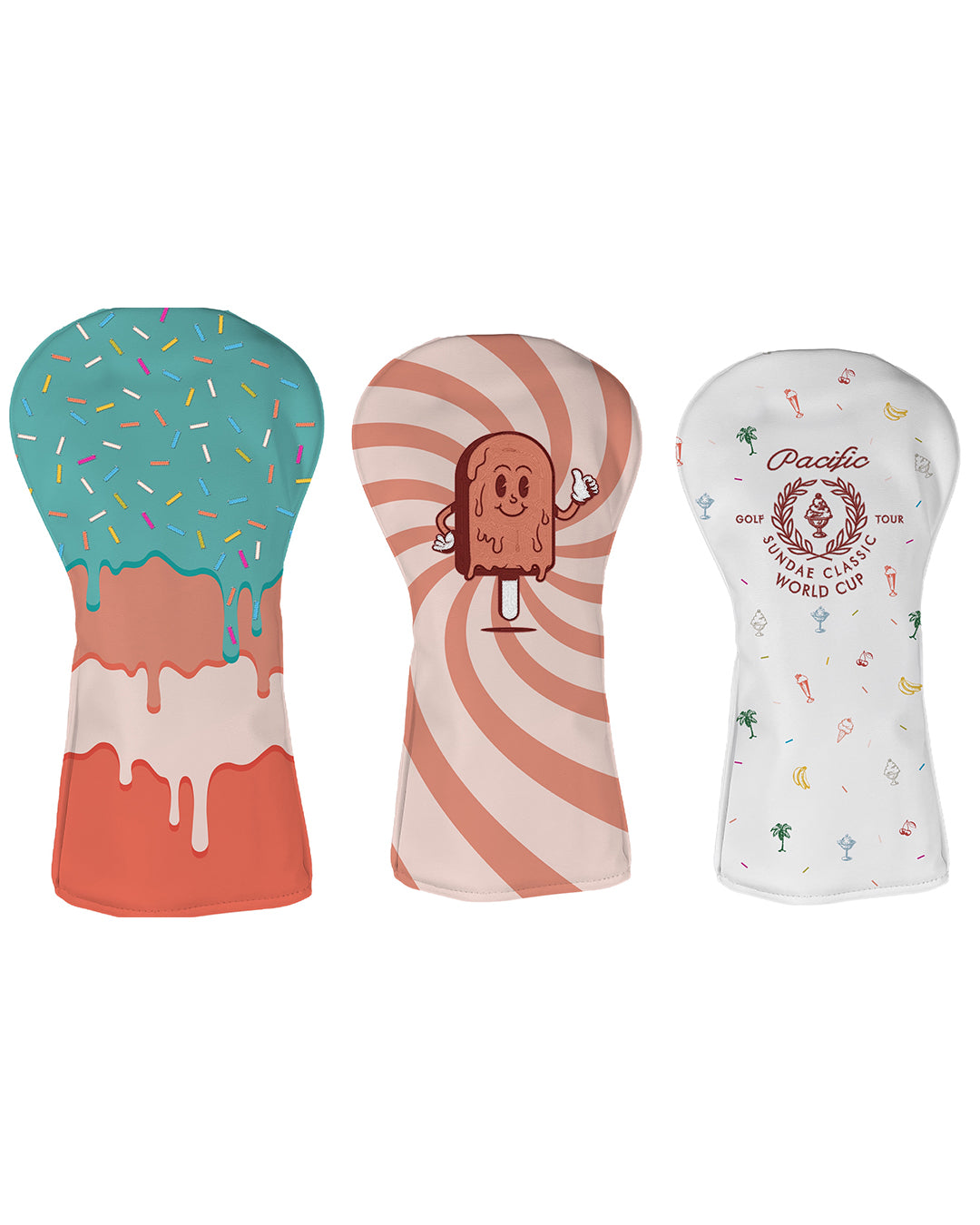 Pacific Sunday Tour Sundae World Cup Premium Golf Headcovers