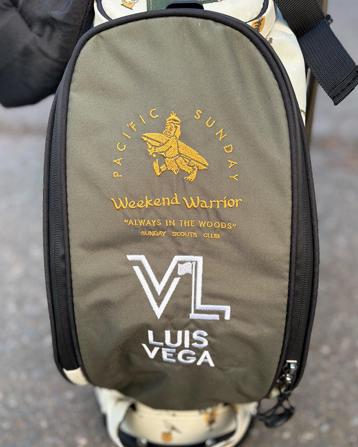 Pacific Sunday Weekend Warrior Golf Bag. 100% waterproof and premium quality golf bag with custom name embroidery.