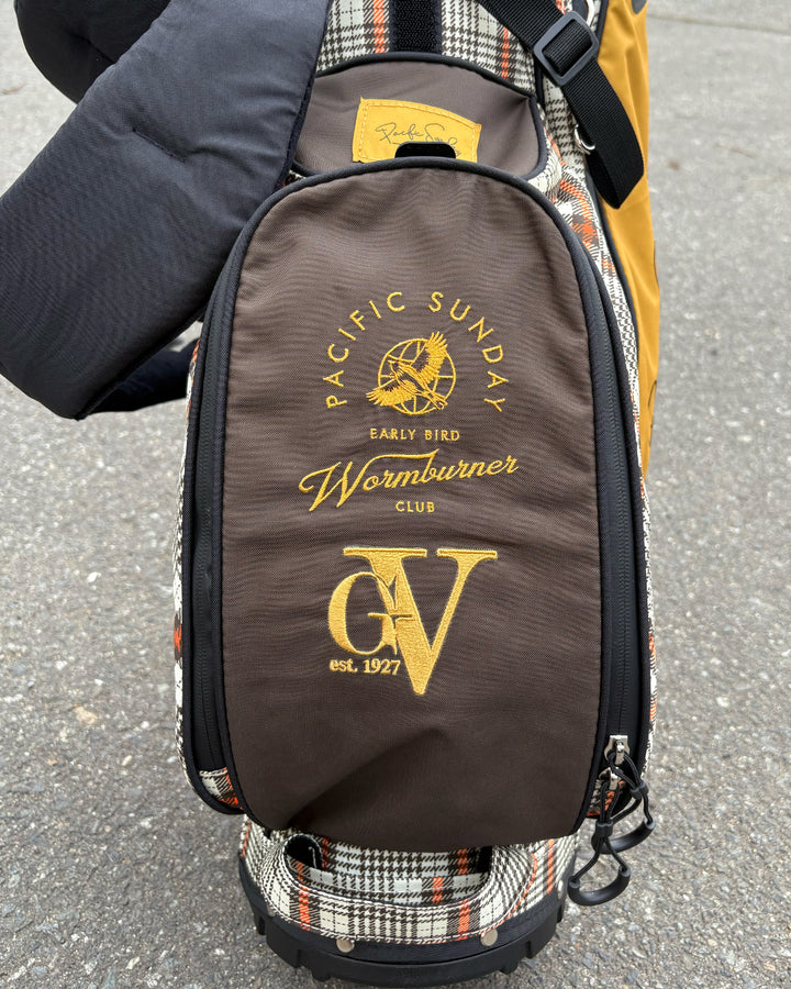 Pacific Sunday Wormburner Golf Bag. 100% waterproof and premium quality golf bag with custom name embroidery.