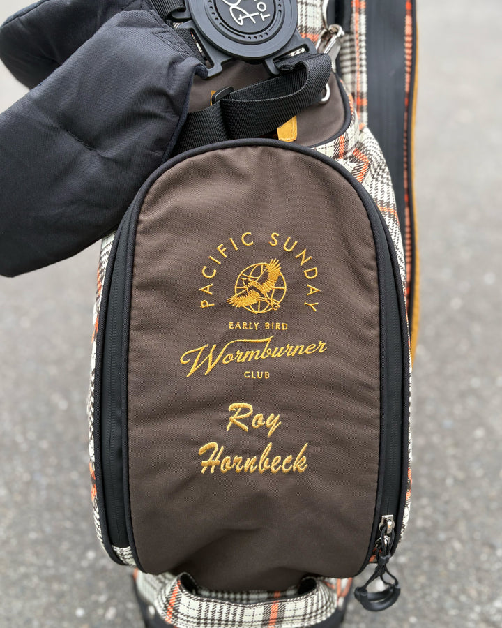 Pacific Sunday Wormburner Golf Bag. 100% waterproof and premium quality golf bag with custom name embroidery.